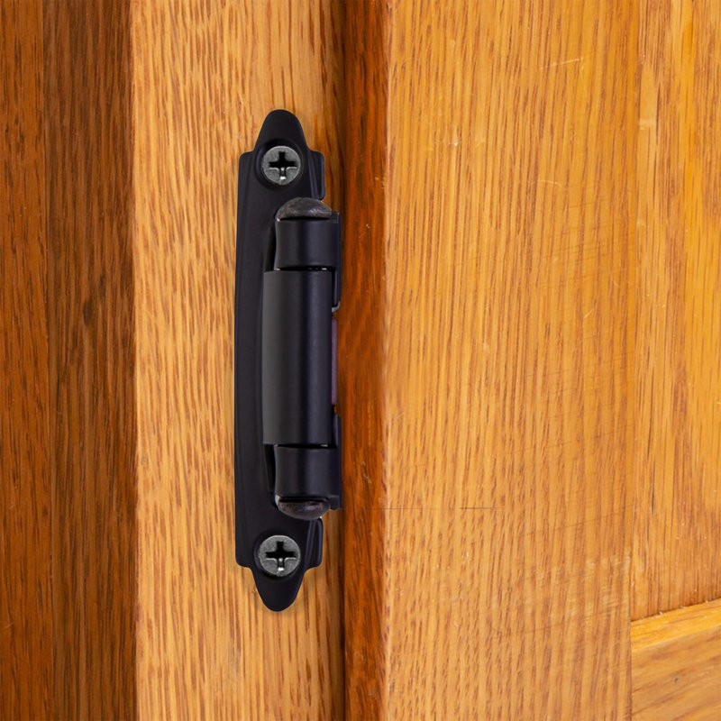 Charnières de porte décalées 2,75 po x 2,75 po, Noir mat