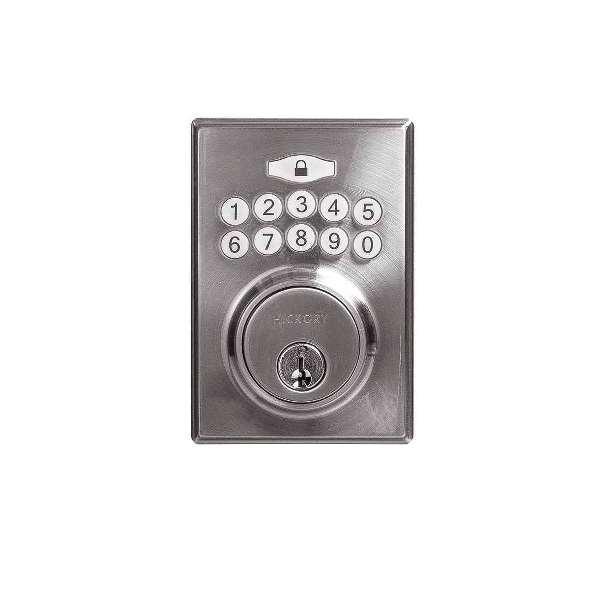 Hickory Hardware Securemote Keyless Electronic Deadbolt with Bluetooth ...