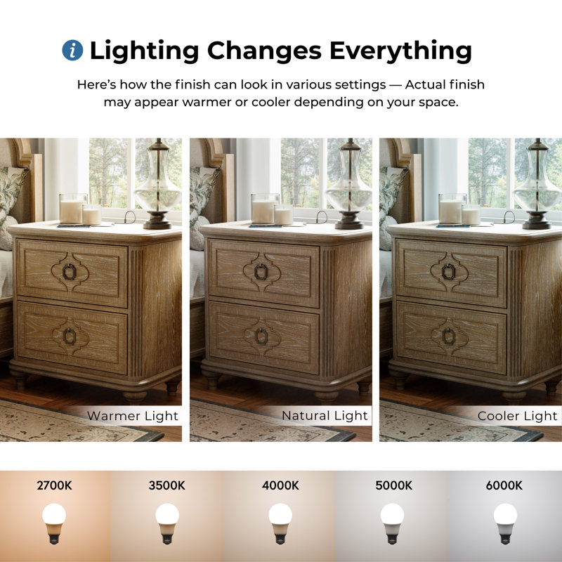 Cashawn 2-Drawer Nightstand with USB ports