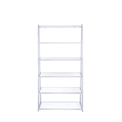 Gloss & Chrome Finish Bookshelf