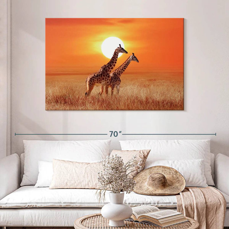 Girafes du Serengeti, H 32 po x l 48 po