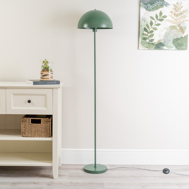 Riekele 158cm Traditional Floor Lamp, Forest Green, Yes