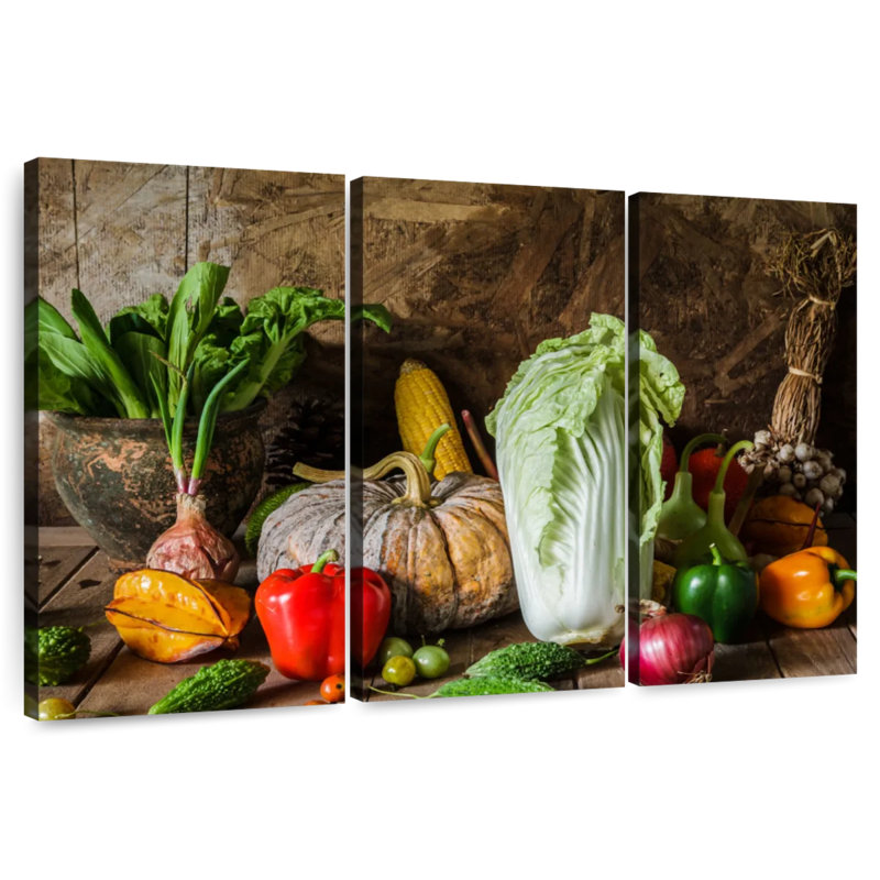 Yarlin Vegetables, 32" H x 50" W