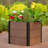 Wood Raised Garden Bed 19x19x17 in, Deep Outdoor Planter Box with Open Bottom for Patio Balcony Garden-830482873