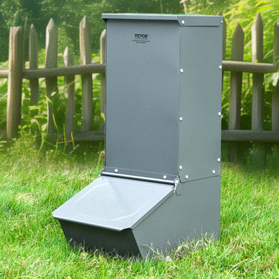 Mangeoire pour porc à deux portes en métal boisseau Hog