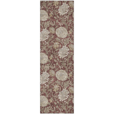 Premium Machine Washable Prisco Merlot Rug