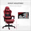Fauteuil inclinable pivotant à haut dossier avec repose-pieds Vinsetto Racing