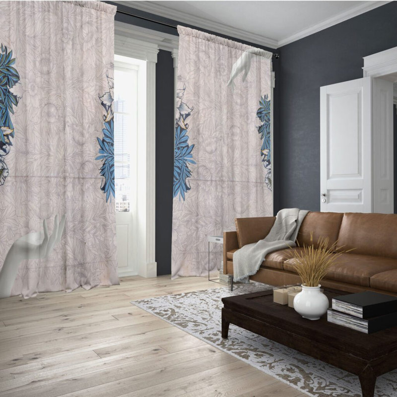Devontay Velvet Blackout Curtain Panel Pair, 148cm x 200cm
