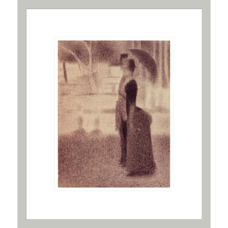 Étude pour dimanche après-midi sur l'île de La Grande Jatte par Georges Seurat, impression giclée encadrée