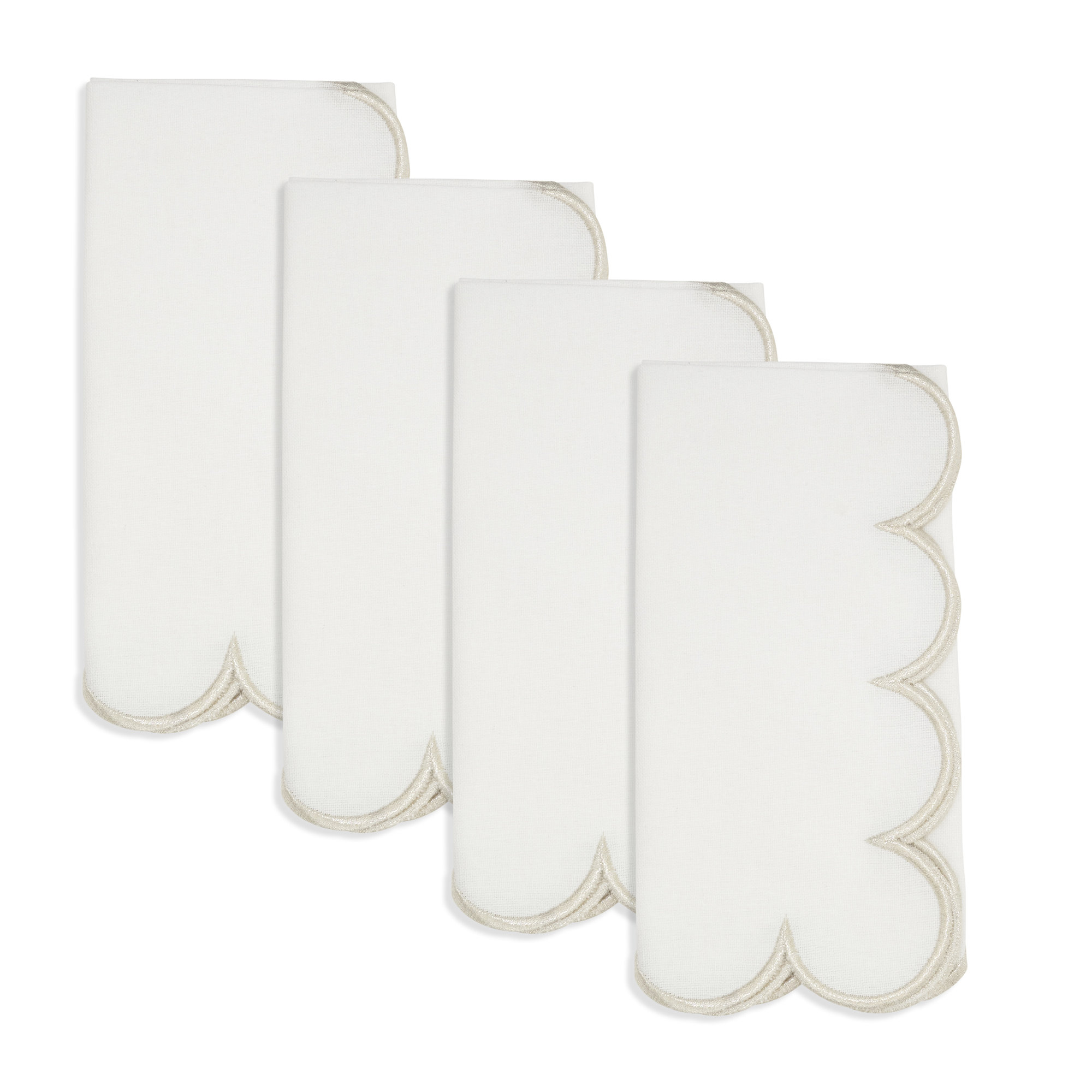 Paddock Rectangle Napkin, Champagne