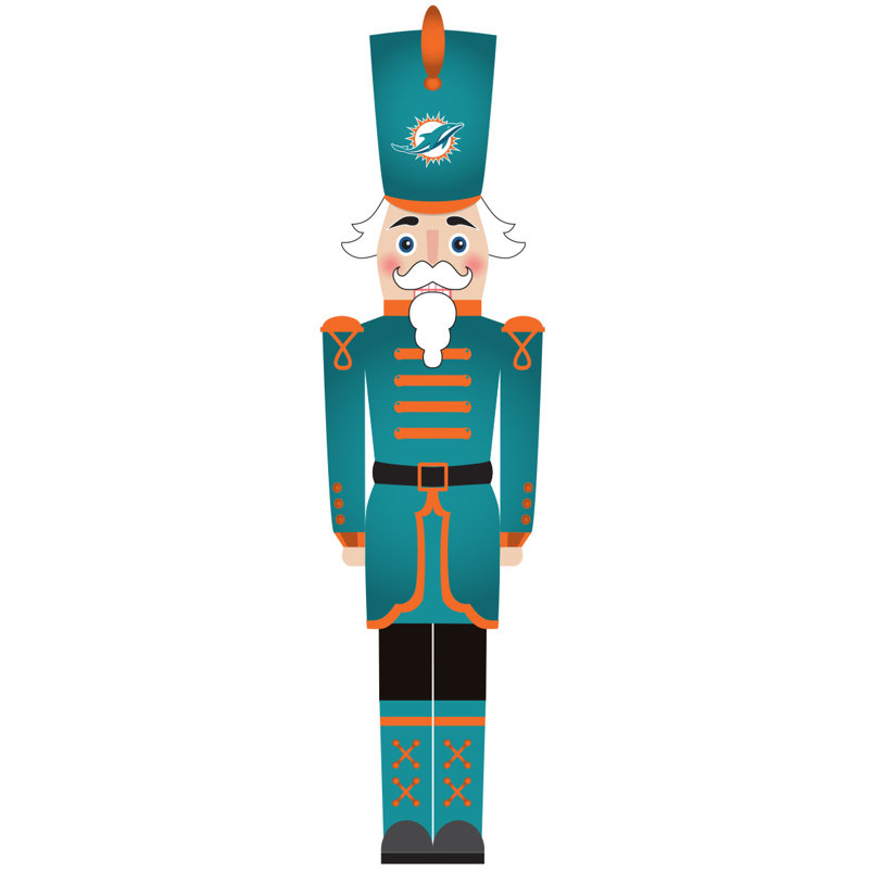 Miami Dolphins 46" Nutcracker Leaner