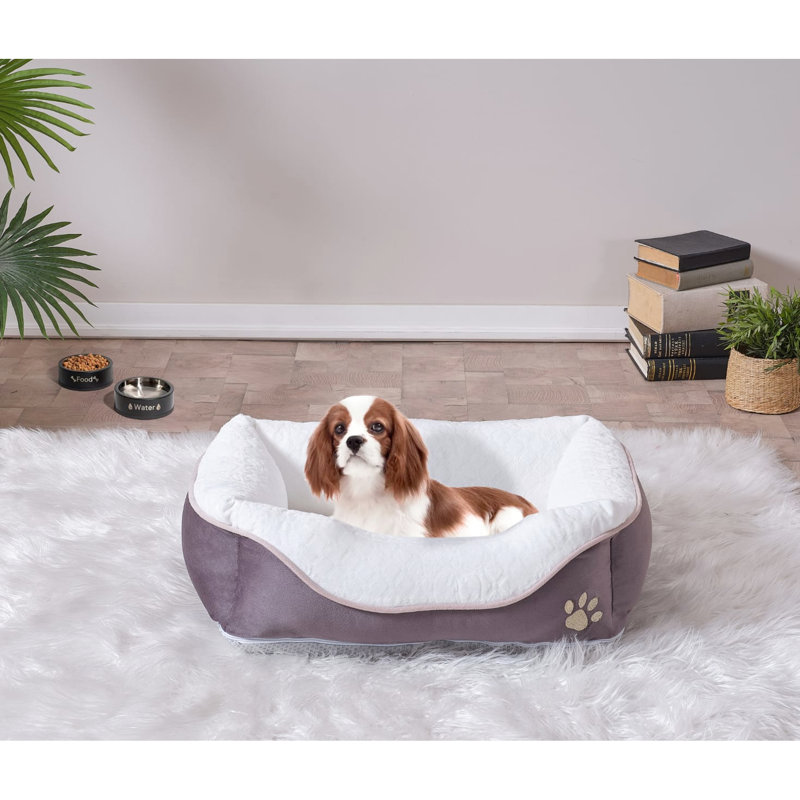 Très grand tapis confortable en mousse pour chats Alan, 31 po x 41 po, anthracite, 6" H x 41" W x 31" D