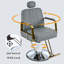 Chaise pivotante inclinable avec base robuste et pied de lit en métal-224444524