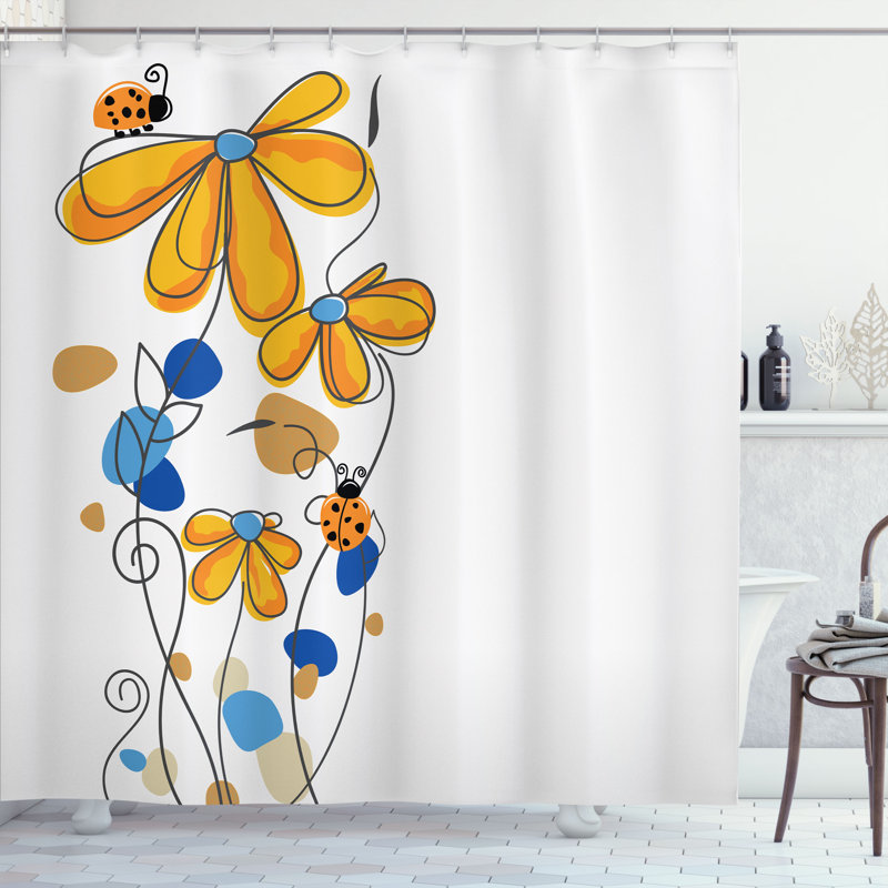 Ensemble de rideau de douche Kids, 69"H x 75"W, Bleu de cobalt