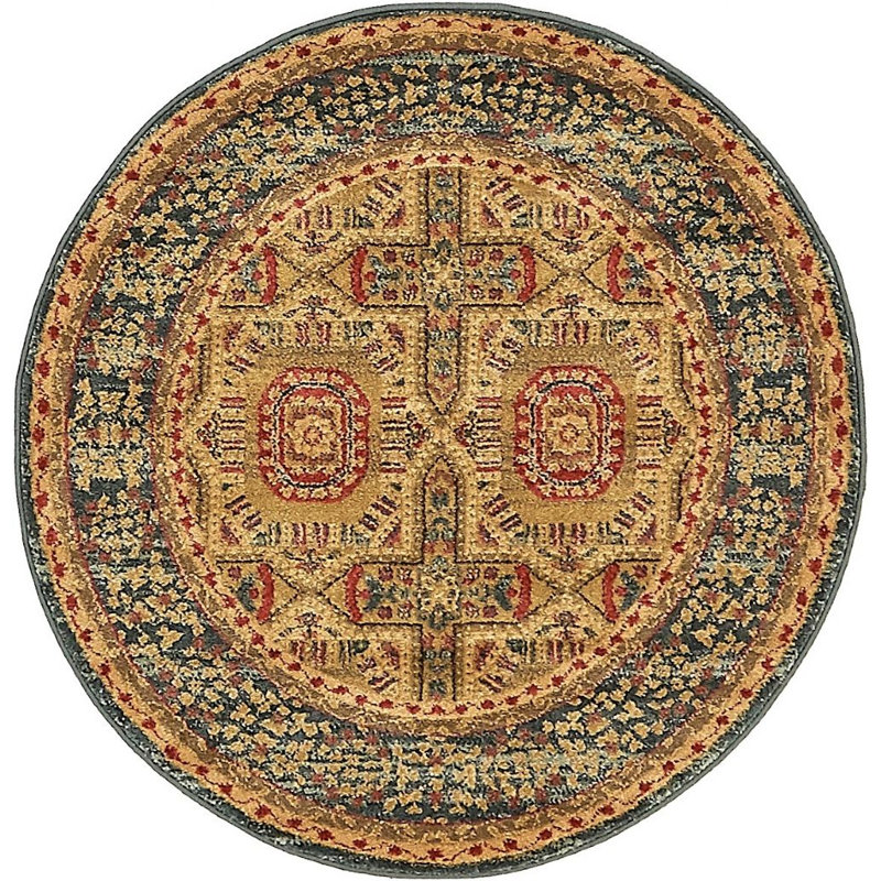 Palazzo Oriental Indoor Rug, Round 8'
