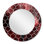 Warn Red Tropical Leaves - Miroir mural moderne