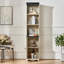 Armoire de rangement haute en bois