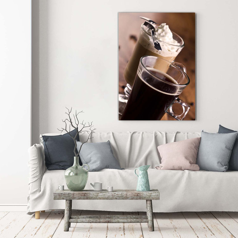 Frappe Coffee - Wrapped Canvas Print