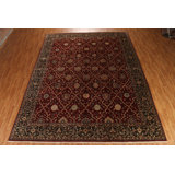 One-of-a-Kind Rectangle 11'8'' X 14'7'' New Age Wool Area Rug in Red