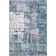 Tapis bleu/gris