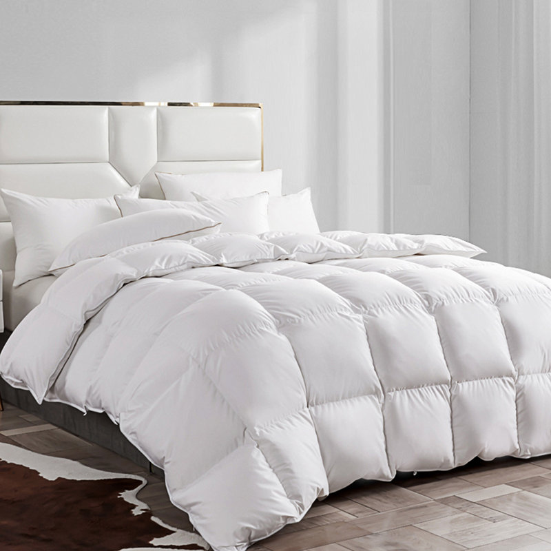 Édredon en duvet d'oie pour lit double toutes saisons, Édredon en duvet de taille simple
