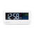 Digitally Radio Clock Alarm Tabletop Clock in Grey
