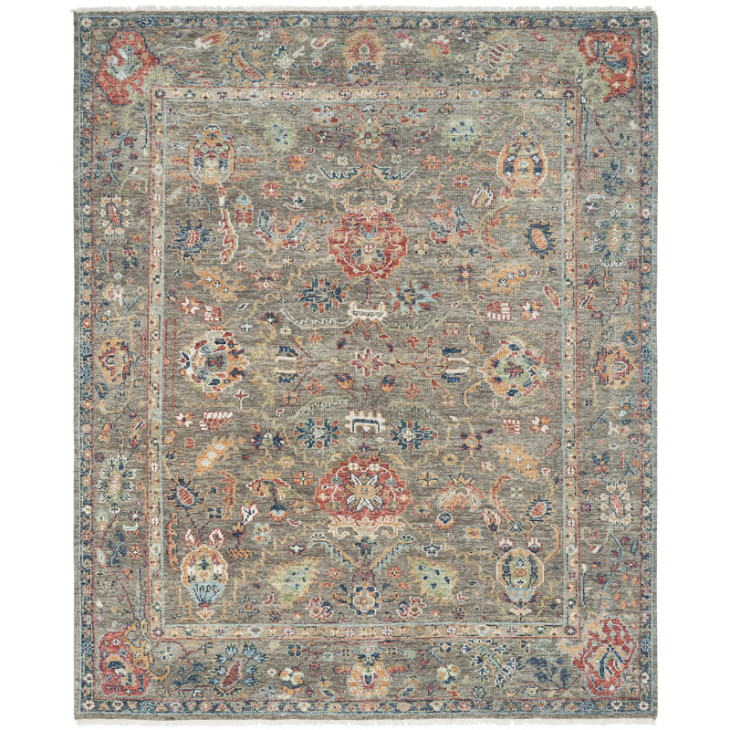 Wool Area Rug, Rectangle 4' x 6'