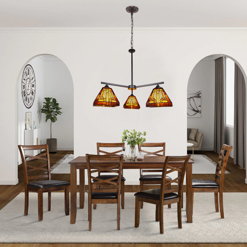 Brittnie 3 - Light Glass Dimmable Tiered Chandelier