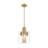 Kyele 3 - Light Brushed Gold Geometric Pendant