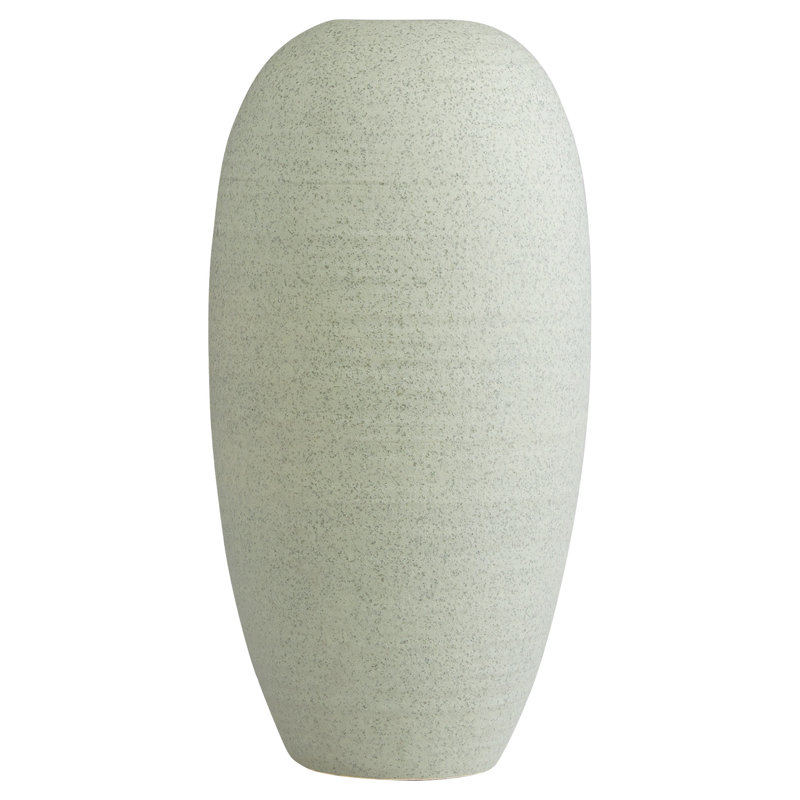 Vase de table en céramique Perennial, H 16,5 po x l 8,75 po x P 8,75 po, Céladon