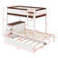 Lit superposé simple au-dessus de simple avec lit gigogne simple, rangement et bureau-887795931