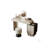 47.24"White and Black Solid + Manufactured Wood Vanity