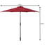 Willoughby 270 cm W X 270 cm D Hexagonal Lighted Tilt Market Parasol with Manual Lift-1401149820
