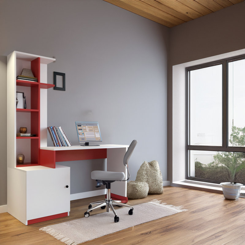 Bureau d'ordinateur avec cabinet Milijan