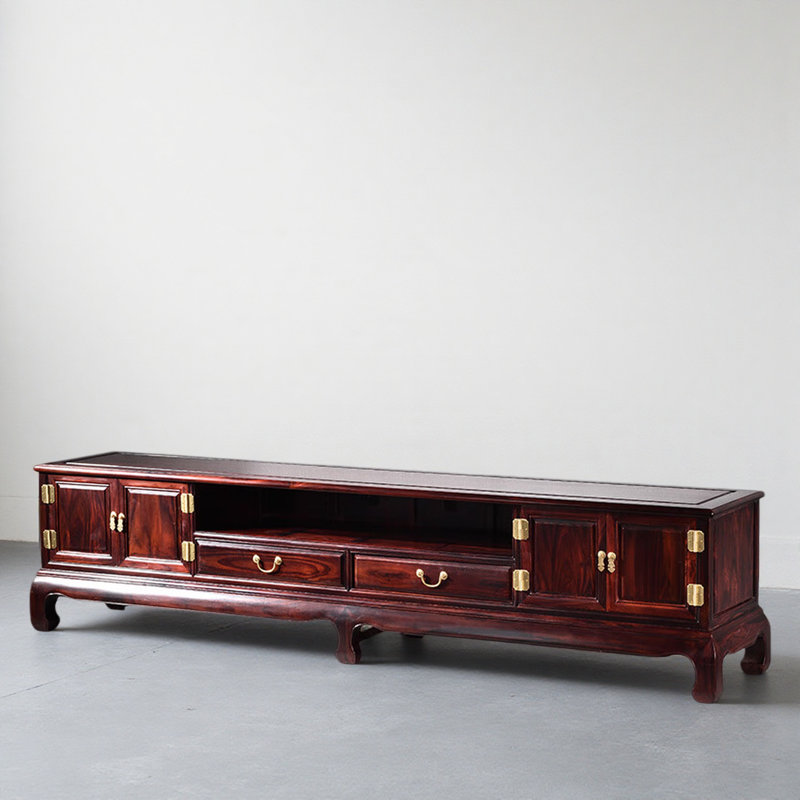 Meuble télé moderne et créatif, H 22,05 po x L 93,7 po x l 18,11 po