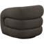 Fauteuil d'appoint pivotant en tissu Roxbury Boucle-88357466