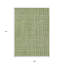 Tapis intérieur lavable rayé vert ivoire 9 pi x 12 pi