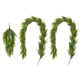 3-Piece 31.5"H Christmas Greenery PE Dripping Teardrop And 9Ft Garland Set