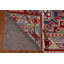 Tapis de couloir oriental géométrique rouge Kazak fait à la main 3 x 19