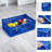 Collapsible Storage Bin Containe, 52 Liter Foldable Milk Crate, Stackable Heavy Duty Plastic Storage Crate with Handle, Folding Transit Storages for Home Office Farm Garage Toy Storage-791826013