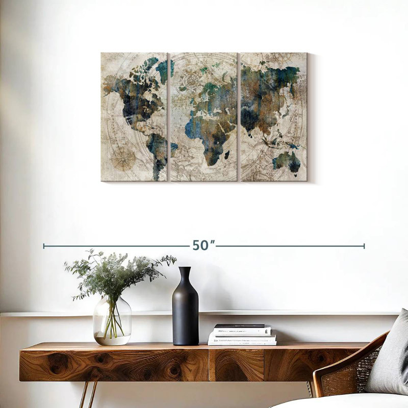 Aliaz Stained Celestial Map, 20" H x 33" W