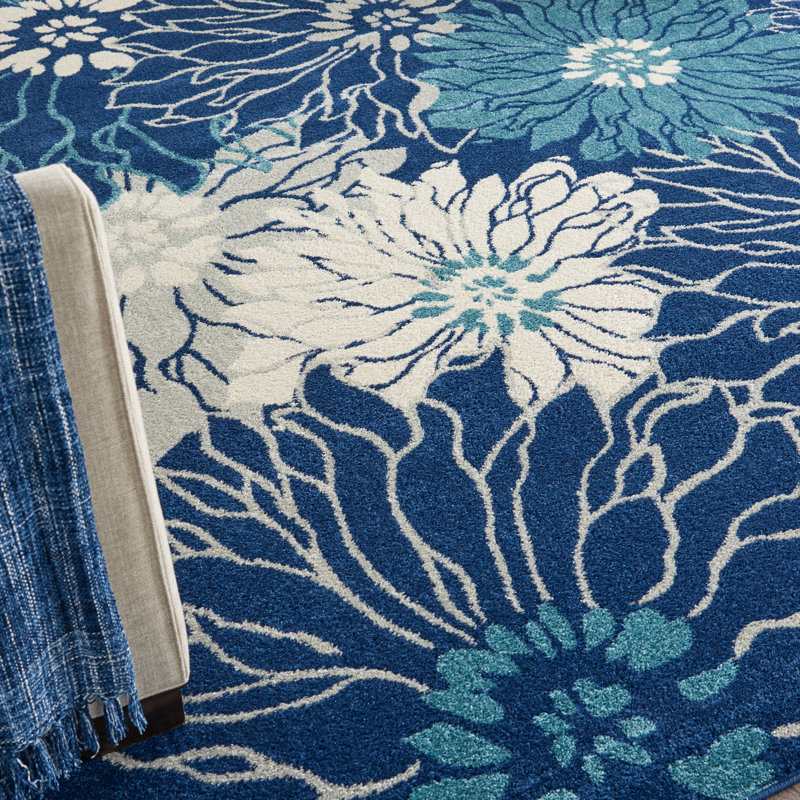 Rhudine Floral Indoor Rug, Rectangle 9' x 12'