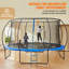 Trampoline de cour arrière avec enceinte de sécurité VEVOR