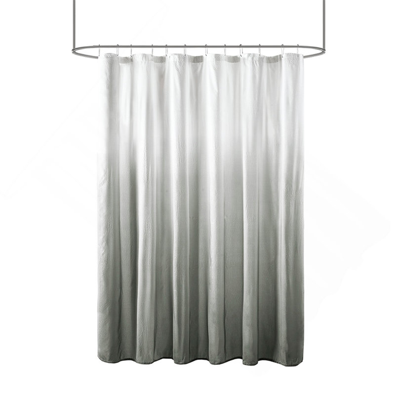 Rideau de douche à imprimé dégradé 72 po x 72 po Ombre, Gris