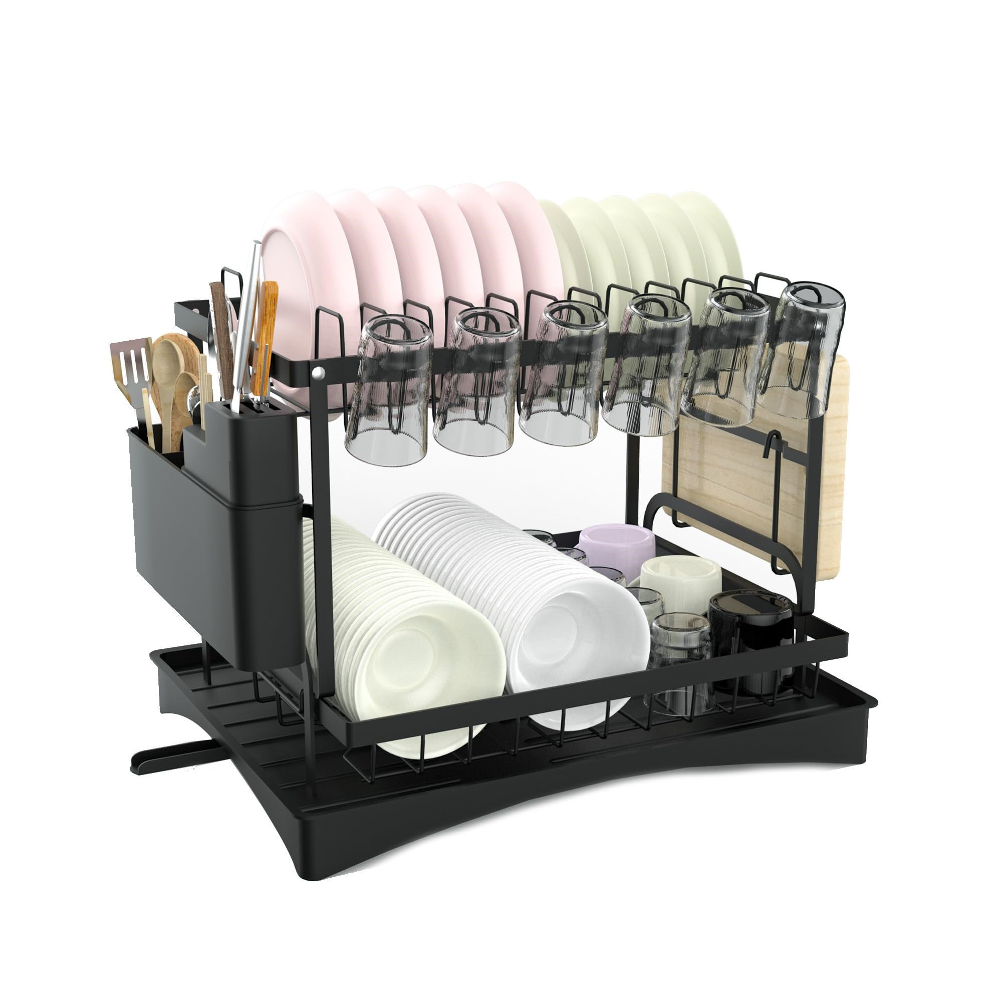 Belfry Kitchen Chiverton 2 Tier Dish Rack | Wayfair.co.uk
