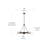 Chasitie 5 - Light Dimmable Wagon Wheel Chandelier