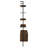 Wendell Walnut 4-Shelf Storage Wall Bookshelf