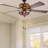 52'' Nevels 5 - Blade Magna Carta Ceiling Fan with Stained Glass Shade-47443823-30279497