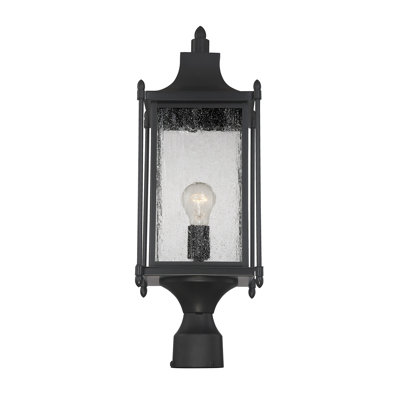 Savoy House Dunnmore 1-Light Outdoor Post Lantern in Black