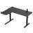 Jadiana L-Shaped Solid Wood Top Metal Base Computer Desk